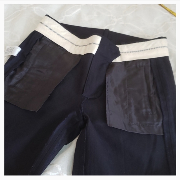 J. Crew Teddie navy blue cropped pants Size 0 - Picture 6 of 9